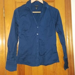 Medium Dark Blue button down shirt